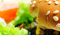 Cheese Burger with Salad Presentation Template