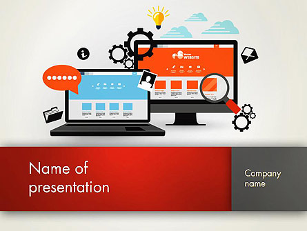 Web Design and Site Development Presentation Template, Master Slide