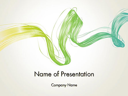 Abstract Dynamic Wave Presentation Template, Master Slide