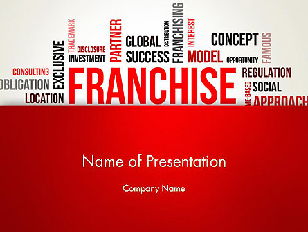 Franchise Word Cloud Presentation Template, Master Slide