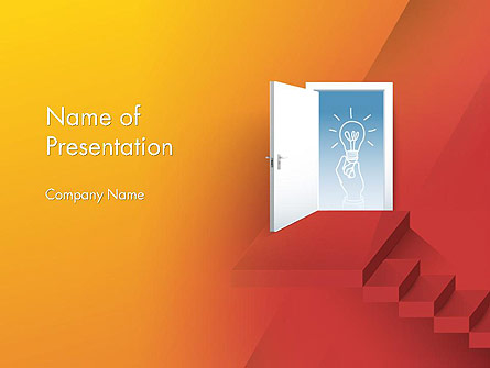 Stairs to Opportunity Presentation Template, Master Slide