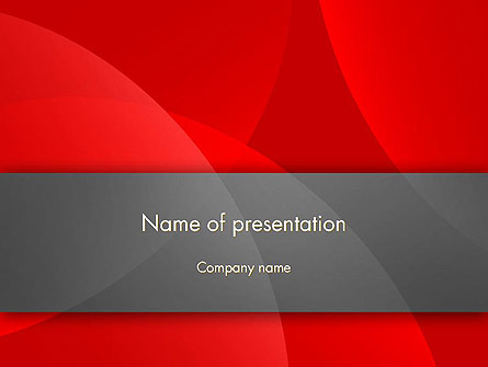 Abstract Red Circles Presentation Template, Master Slide