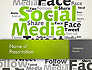 Social Media Wordcloud Concept slide 1