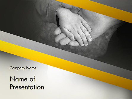 Supporting Hand Presentation Template, Master Slide