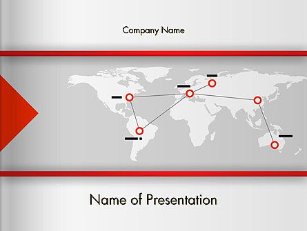 Company Branches Presentation Template, Master Slide