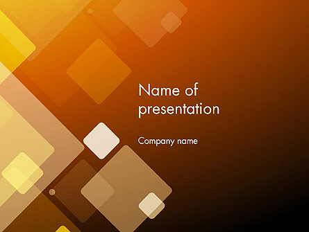 Abstract Transparent Squares Presentation Template, Master Slide