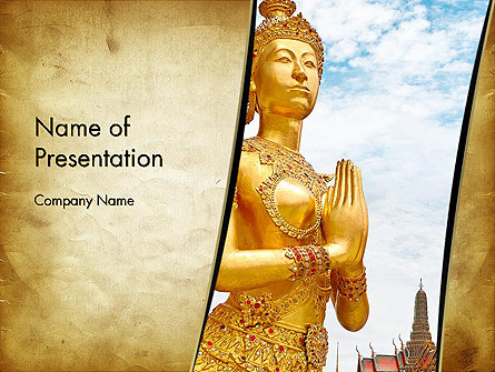 Temples in Bangkok Presentation Template, Master Slide