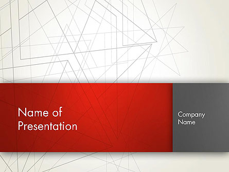 Polygonal Abstract Delineation Presentation Template, Master Slide