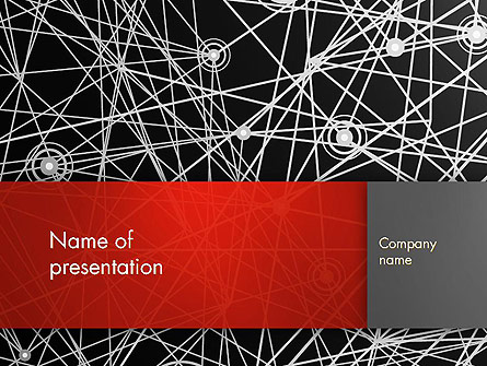 Nodes and Connections Presentation Template, Master Slide