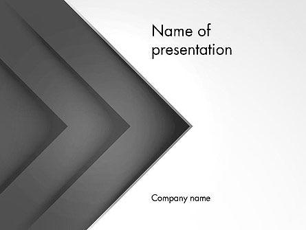 Gray Arrow Concept Presentation Template, Master Slide