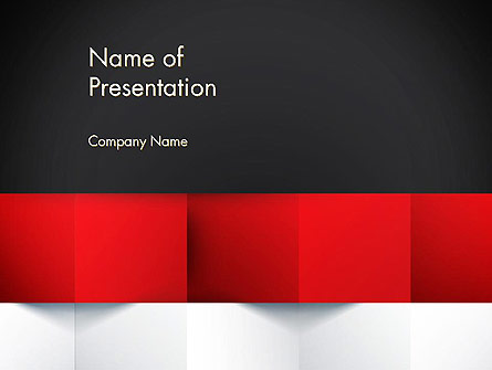 Black Red and White Geometrical Presentation Template, Master Slide