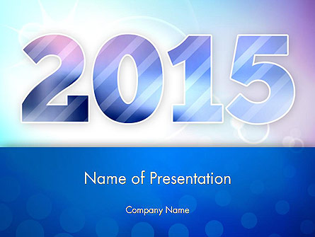 Blue and Purple 2015 Presentation Template, Master Slide