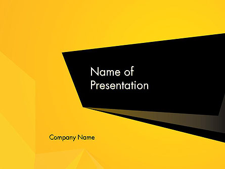 Geometric Black and Yellow Presentation Template for PowerPoint and ...