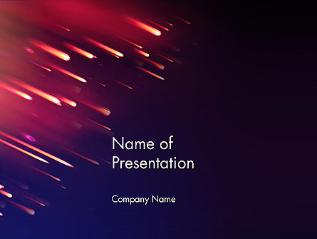 Meteor Rain Presentation Template, Master Slide