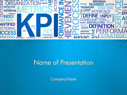 KPI Word Cloud Presentation Template, Master Slide