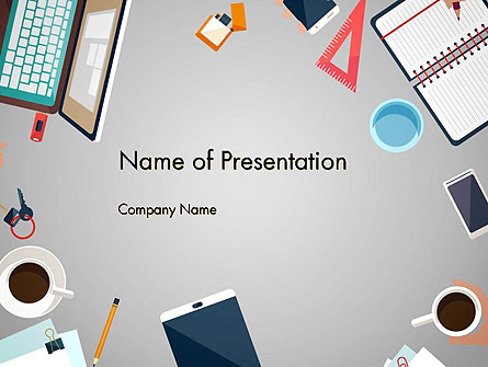 Workplace Concept Presentation Template, Master Slide