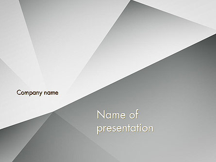 Gray Abstract Triangles Presentation Template, Master Slide