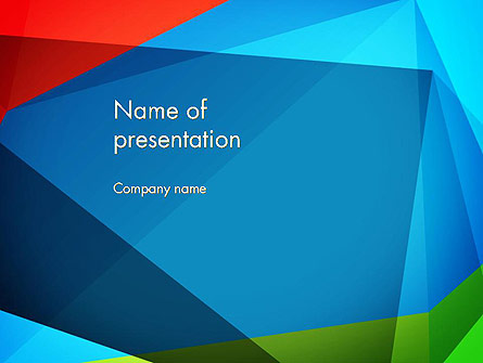 Abstract Colorful Geometric Figures Presentation Template, Master Slide