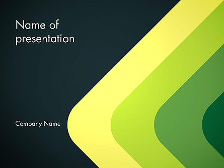 Abstract Green Corners Presentation Template, Master Slide