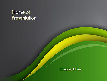 Abstract Layered Waves Presentation Template, Master Slide