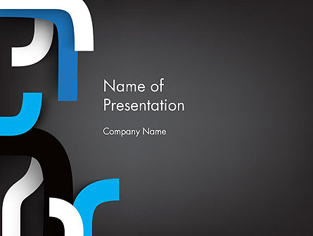 Abstract Unfinished Lines Presentation Template, Master Slide