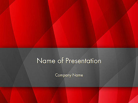 Abstract Red Intersecting Waves Presentation Template, Master Slide