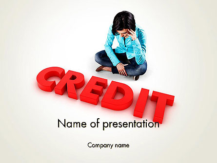 Bad Credit Presentation Template, Master Slide