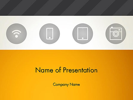 WiFi Supporting Gadgets Presentation Template, Master Slide