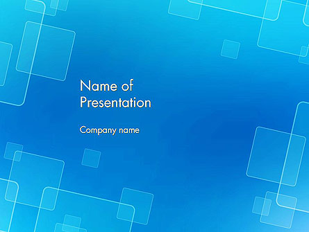 Abstract Blue Squares Presentation Template, Master Slide