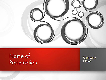 Fantasy Gray Circles Presentation Template, Master Slide