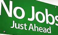 No Jobs Green Road Sign Presentation Template