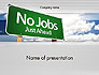 No Jobs Green Road Sign slide 1