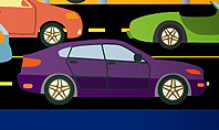 City Traffic Illustration Presentation Template