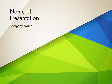 Abstract Triangular Layers Presentation Template, Master Slide