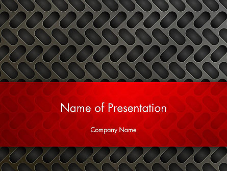 Metal Surface with Vents Presentation Template, Master Slide