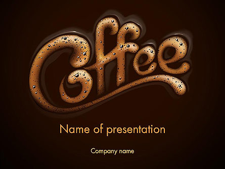 Coffee Aroma Presentation Template, Master Slide