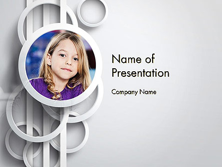 White Circles Presentation Template, Master Slide