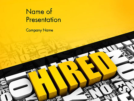 Employed Issues Presentation Template, Master Slide