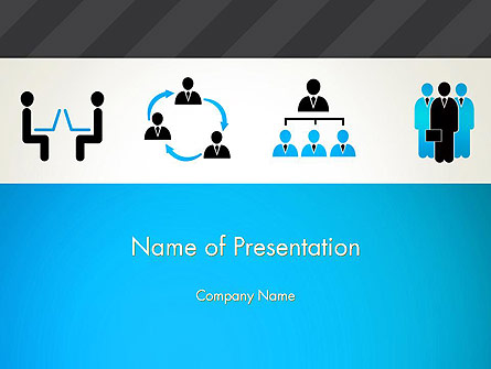 Human Resources Icons Presentation Template, Master Slide