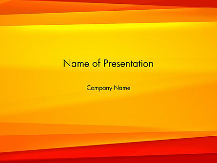 Energetic Orange Background Presentation Template, Master Slide