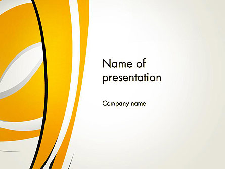 Abstract Yellow Stripes Presentation Template, Master Slide