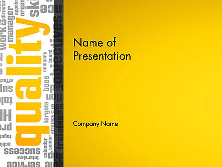 Quality Word Cloud Presentation Template, Master Slide