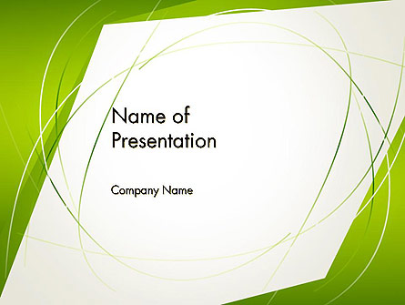 Abstract Green Paper Frame Presentation Template, Master Slide