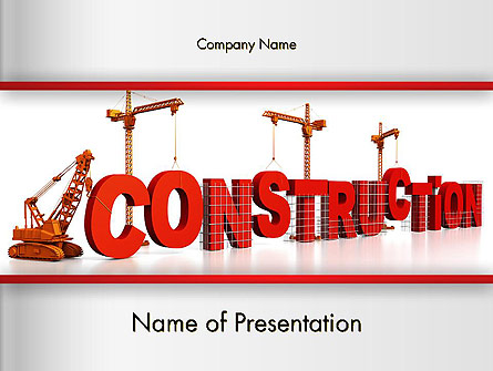 Building Construction Presentation Template, Master Slide