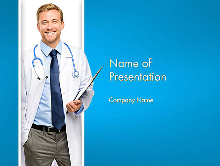 Smiling Physician Presentation Template, Master Slide