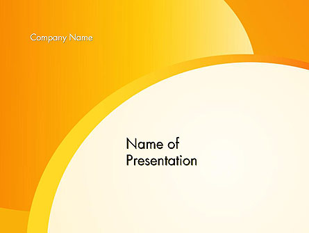 Yellow Arc Presentation Template, Master Slide