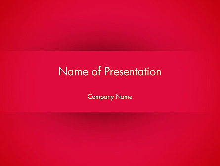 Crimson Presentation Template, Master Slide