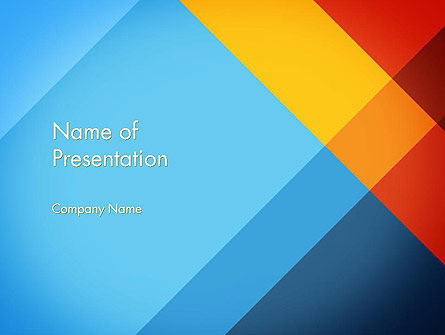 Intersection of Color Planes Presentation Template, Master Slide