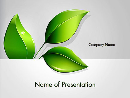 Ecological Theme Presentation Template, Master Slide