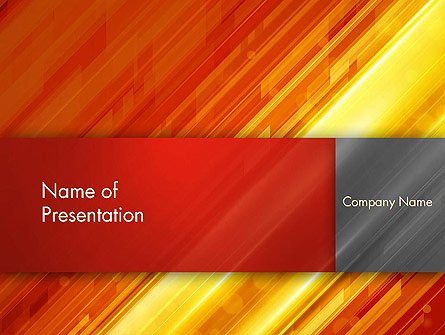 Abstract Fiery Theme Presentation Template, Master Slide